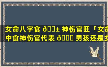 女命八字食 🐱 神伤官旺「女命中食神伤官代表 🐛 男孩还是女孩」